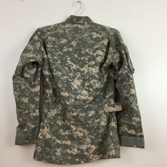 Y2K ACU Military Army Shirt Size S Long Aircrew Combat Jacket Adjustable Waist - Picture 5 of 10